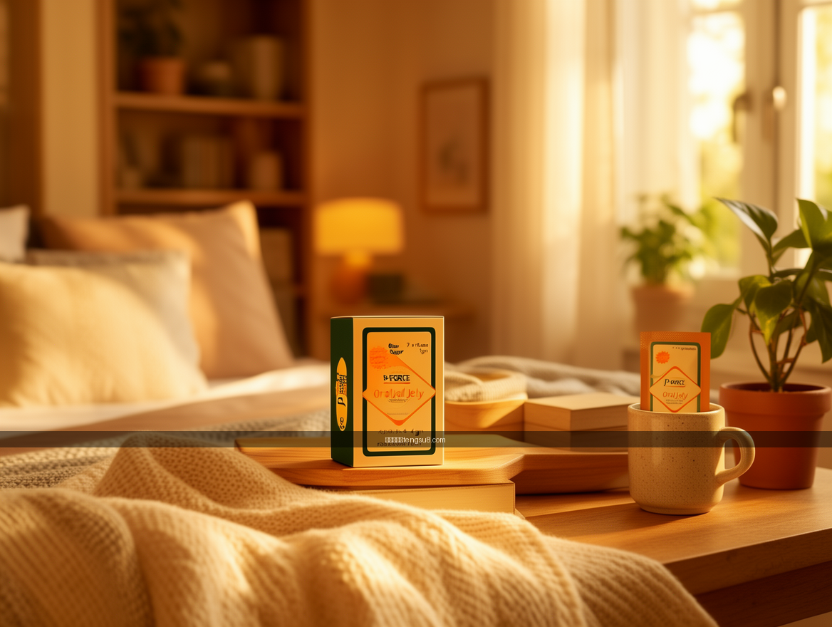 Cozy home lifestyle product photography.
Subject: Place the Super P-FORCE Oral J
